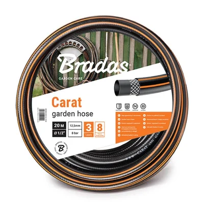 Градински трислоен маркуч 3/4" 25 м Carat BRADAS
