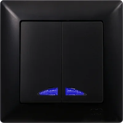 Ключ двоен светещ сх.5 черен Visage - GUNSAN