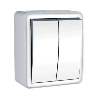 Ключ СХ.5, открит монтаж, IP44, бял