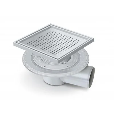 Хоризонтален сифон 10x10см Ø50 мм Mesa Teknik (без рамка)