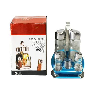 Оливерник с метална поставка 5 части хром Т5-1001