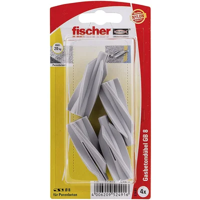 Дюбел газобетон GB 8x50мм - FISCHER