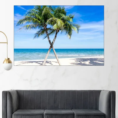 Плами на плажа - картина пано за стена