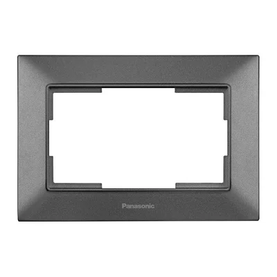 Рамка за двоен контакт Arkedia Slim тъмносива PANASONIC
