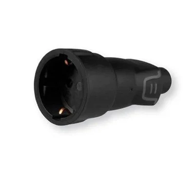 Черен гумиран куплунг 2Р+Т 16А 250V Legrand