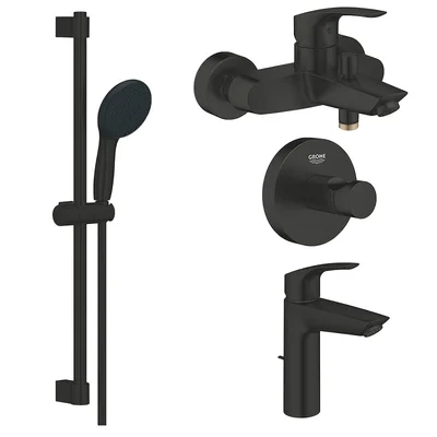 Комплект за баня: душ система, смесители и закачалка Eurosmart GROHE