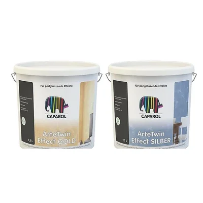 Шпакловка декор. capadecor artetwin effect silver 2,5л caparol