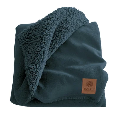 Одеяло Шерпа 130x160 см синьо AGLIKA