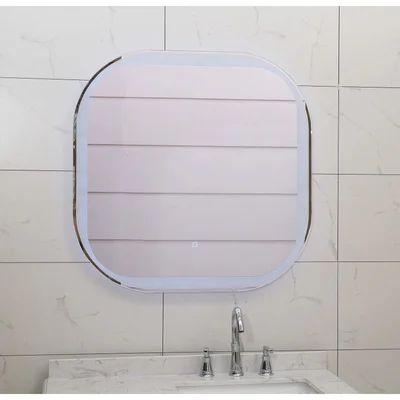 Огледало за баня с LED осветление 80x80 см Карли INTER CERAMIC