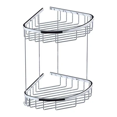 Ъглова двойна етажерка за баня A.502 DUXXA