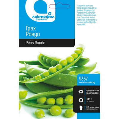 Семена грах Рондо ЛАКТОФОЛ БОТАНИКА