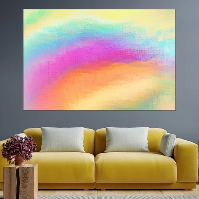 Абстрактна цветна илюстрация - картина пано за стена