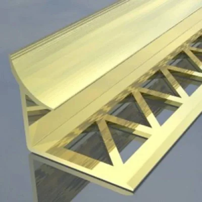 Лайсна алуминиева външен прав ъгъл 8мм бял порцелан 2.5м