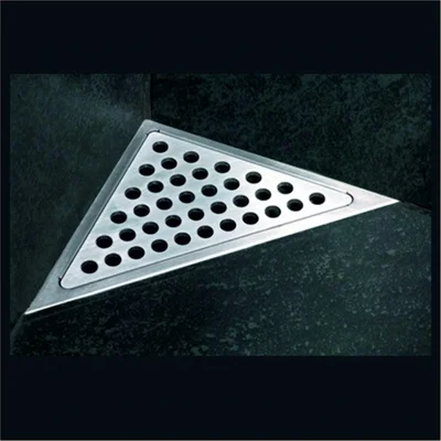 Подов ъглов лентов сифон 25х25х7.5см хром INTER CERAMIC