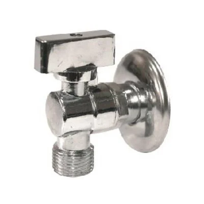 Сферичен ъглов кран с розетка 1/2"х3/8"