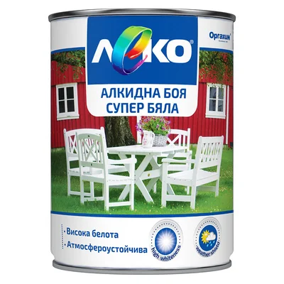 Алкидна супер бяла боя - Леко - 650 мл.