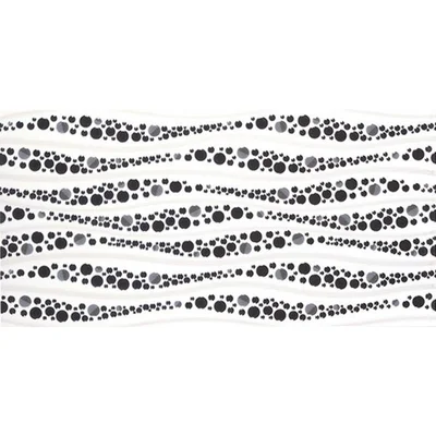 Декор 25х50 см Вог черен 25621 KAI