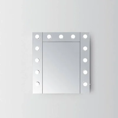 Горен огледален шкаф за баня Айрис с LED осветление INTER CERAMIC