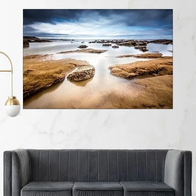 Скалист морски пейзаж - картина пано за стена