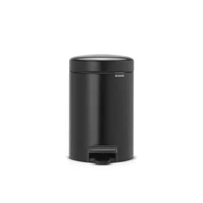 Кошче за баня 3 л NewIcon Matt Black BRABANTIA