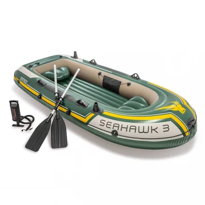 Лодка надуваема триместна SEAHAWK 3, 295x137x43 см, Intex