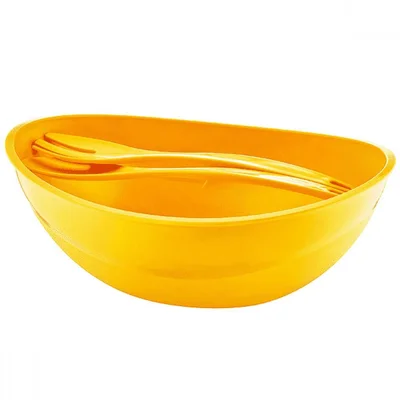 Овална купа за салата с прибори 5.5 л