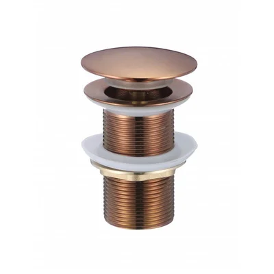 Сифон за мивка без преливник Полирано розово злато IC S43Brush Rоse Gold INTER CERAMIC