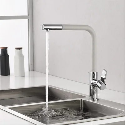 Висок смесител за кухня ICF 718650 White INTER CERAMIC