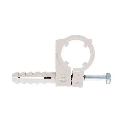 Единична скоба ф14 с дюбел 6х25мм и винт