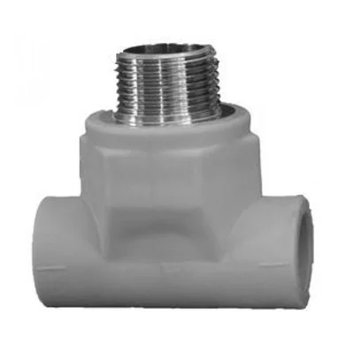 Полипропиленов тройник с външна резба ф25x3/4" Pestan