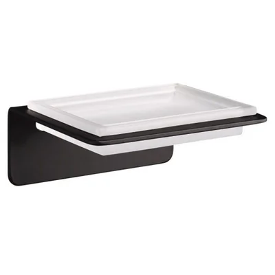 Сапунерка за баня Елинор Черен мат INTER CERAMIC