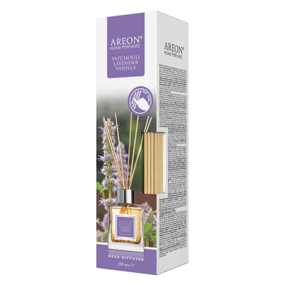 Ароматизатор с пръчици Пачули, лавандула и ванилия 100 мл AREON