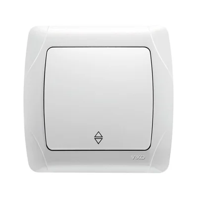 Ел. девиаторен ключ сх. 6 Carmen бял VIKO