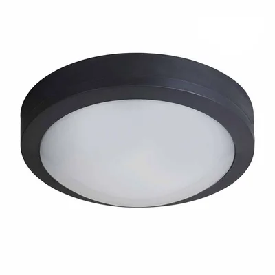 LED плафониера Mezzo/R 18 W IP65 черна VIVALUX