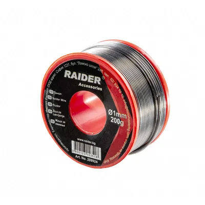 Тинол ø1.0мм 200 гр 60%Sn 40%Pb Raider