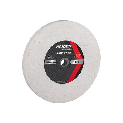 Диск за шмиргел 200х20х16мм Р60 бял RAIDER