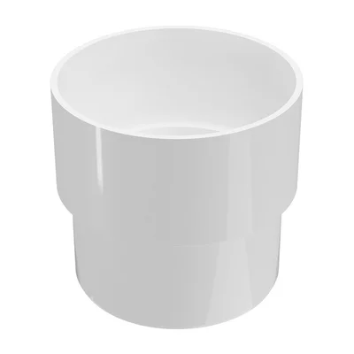 Муфа за водосточни тръби Ф80 мм бяла REGENAU