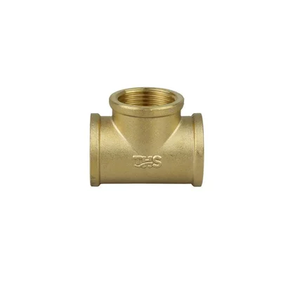 Тройник 3/8" - месинг - тежък модел