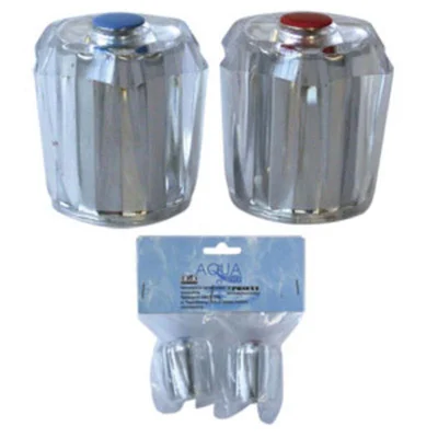 Комплект ръкохватки за смесител- топла и студена вода