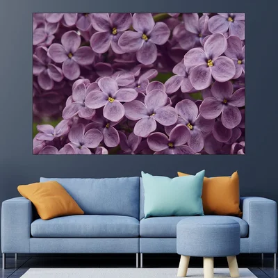 Люляк в близък план - картина пано за стена