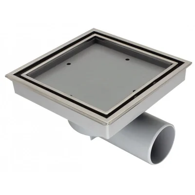 Подов лентов сифон 15х15х7см хром INTER CERAMIC