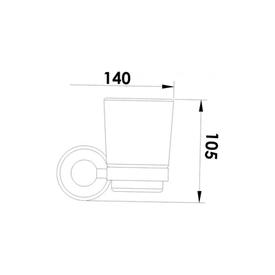 Поставка за четка за зъби/чаша "сахара" , inter ceramic