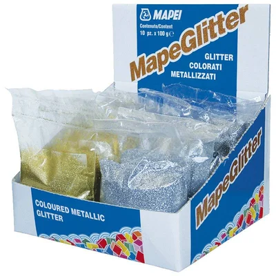 Цветен брокат за смесване Mapeglitter Silver 0.100кг MAPEI