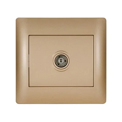 TV контакт злато металик Rhyme ELMARK