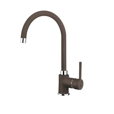 Смесител за кухня с въртящ се чучур шоколад TEKA