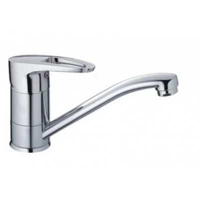 Стоящ смесител за кухненски умивалник Runde хром INTER CERAMIC