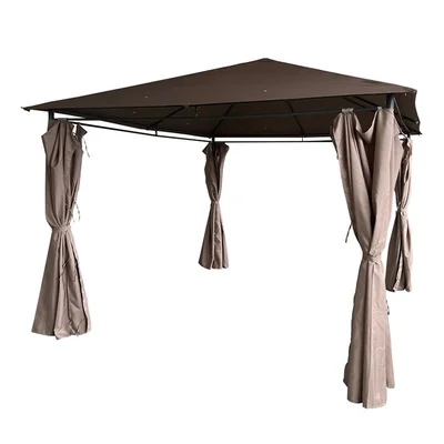Метален павилион 3x3 м 4 страници бежов MY GARDEN