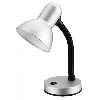 Настолна лампа Sofia Е27 10 W сребърна DESONIA