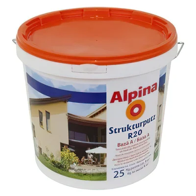 Полимерна мазилка Strukturputz база А R20 25кг ALPINA