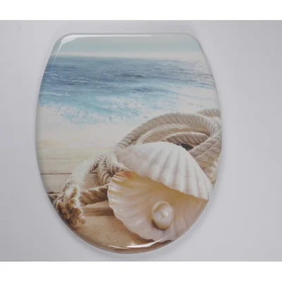 Тоалетна седалка Кайла с плавно затваряне 45.5х37.3см мида с перла INTER CERAMIC